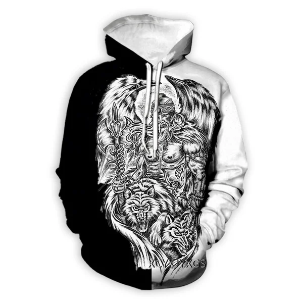 

Viking Warrior Tattoo 3D Print Causal Clothing New Fashion Men Women Hoodies S-7XL harajuku man hoodies