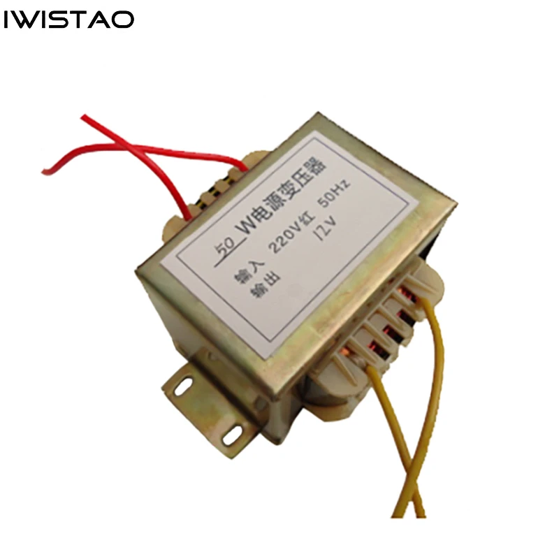 IWISTAO 50W Power Transformer EI Transformers  PR 220V SEC 12V 18V 24V 36V