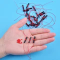 Rojo-negro 50PCS