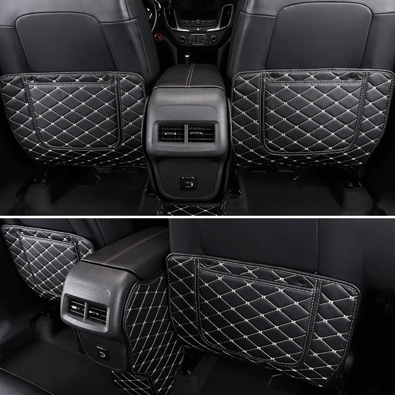 المقعد الخلفي المضادة للركلة حصيرة الديكور الداخلي جزء مكافحة القذرة وسادة غطاء للحماية اكسسوارات السيارات لشروليه الاعتدال 2017 2020 #4