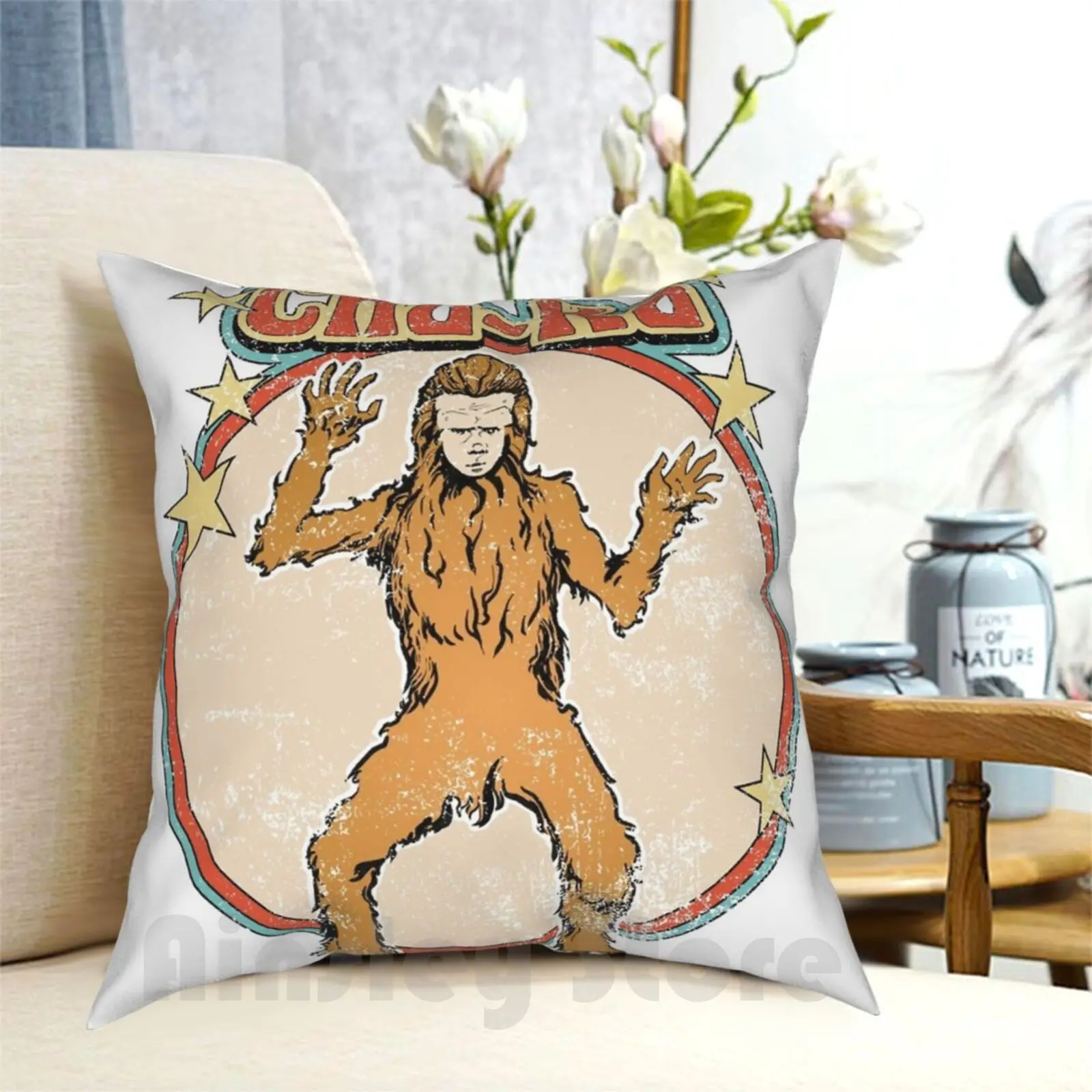 Vintage Cha-Ka Graphic Land Of The Lost Pillow Case Printed Home Soft DIY Pillow cover Land Of The Lost Cha Ka Chaka Paku