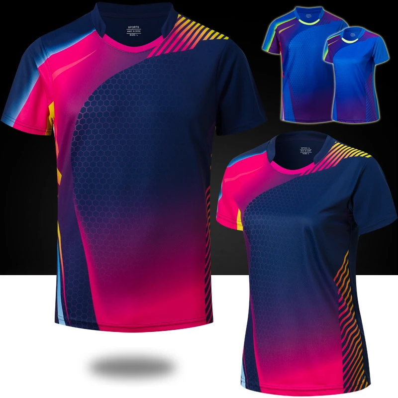 Tennis T Shirt For Men Women Sportswear, Quick Dry Tennis Top Shirts Clothes , Girls Badminton T-Shirt Clothing, Male Table Kits