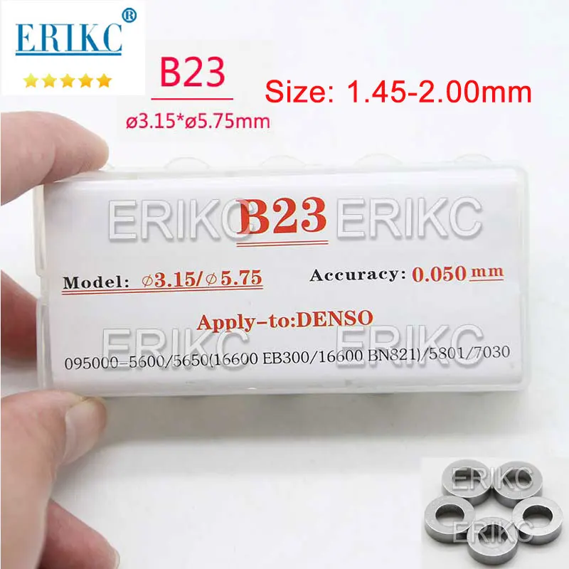 B23 1.45-2.00mm 3.15x5.75mm Shims Injector Nozzle Washer B23 Auto Diesel Common Rail Injektor Gasket Sizes for DENSO Sprayer