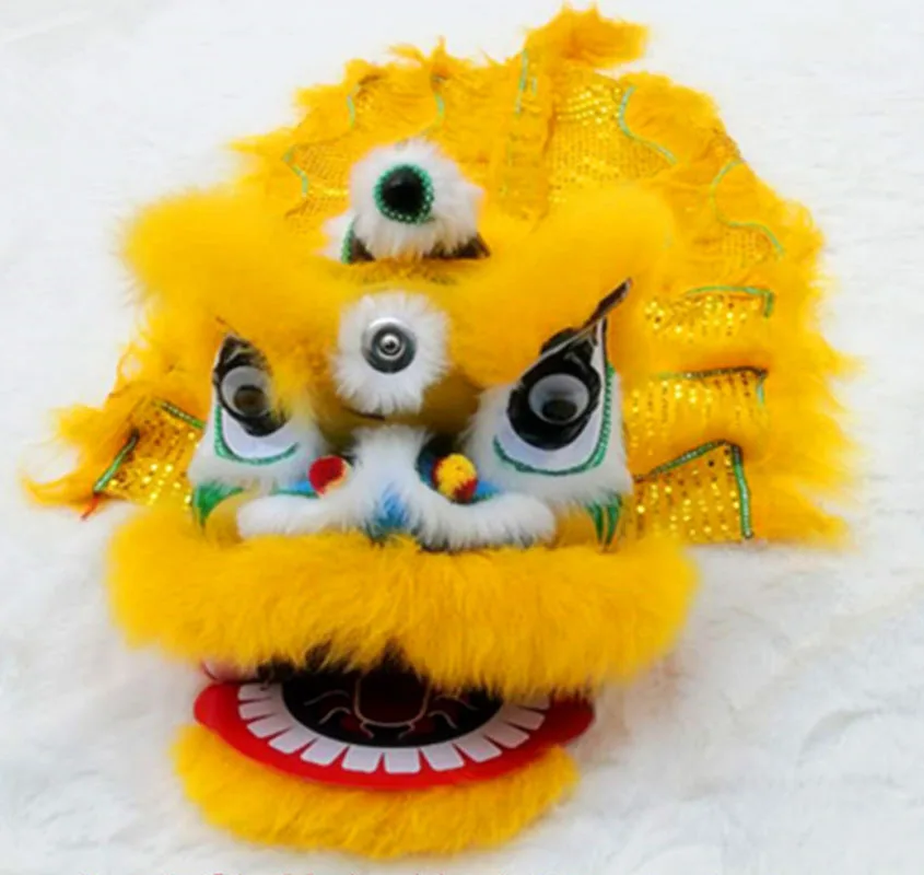 5-12 Ages Children Chinese Traditional Folk Culture Lion Dance Mascot Costume Family Props Outfit Dress Party Carnival Festivall