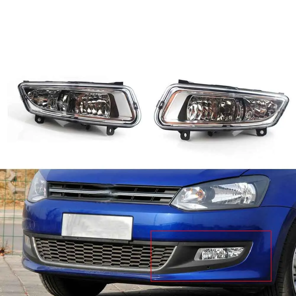 

Left & Right 1 Pair Car Fog Light Lamp for VW Volkswagen Polo 11-13 MK8 6R 6RD 941 699 ，6RD 941 700 With Bulb