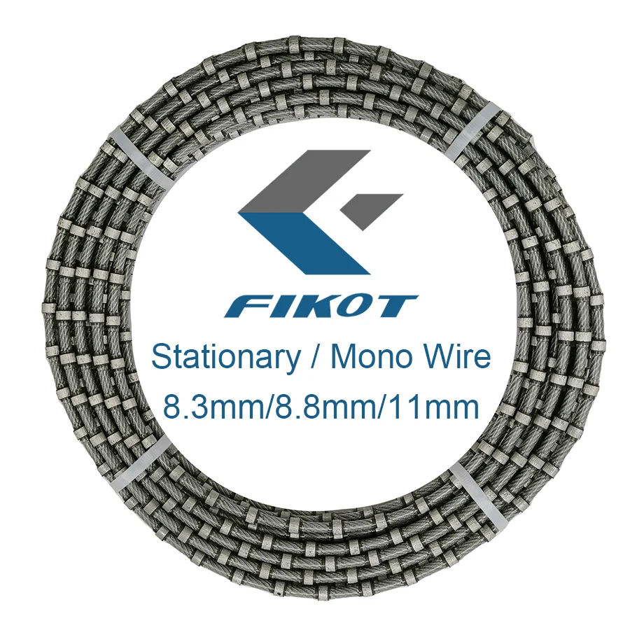 11mm Stationary Diamond Wire Saw for Granite Marble Block Cutting