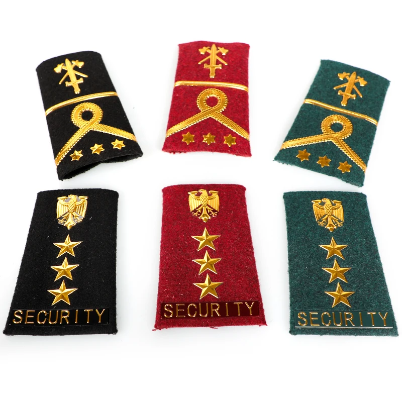 Security Uniform Epaulettes Accessories Polymer Material Shoulder Board Knot Work Clothes Accessory Shoulder Mark Epaulet