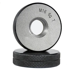 Thread ring gauge M2-M20  GO/NO GO Gage Metric Gauge 6g accuracy Precision external Screw Gage Fine Pitch Thread Test Tool 2pcs