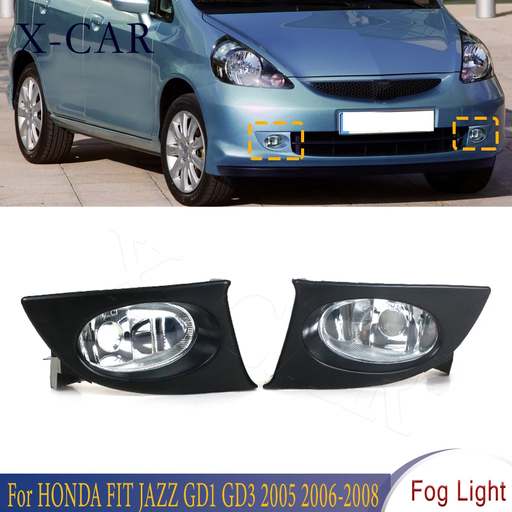 

X-CAR Left / Right Front Bumper Fog Light FogLamp Foglight For HONDA FIT JAZZ GD1 GD3 2005 2006 2007 2008 33950-SAA-H11