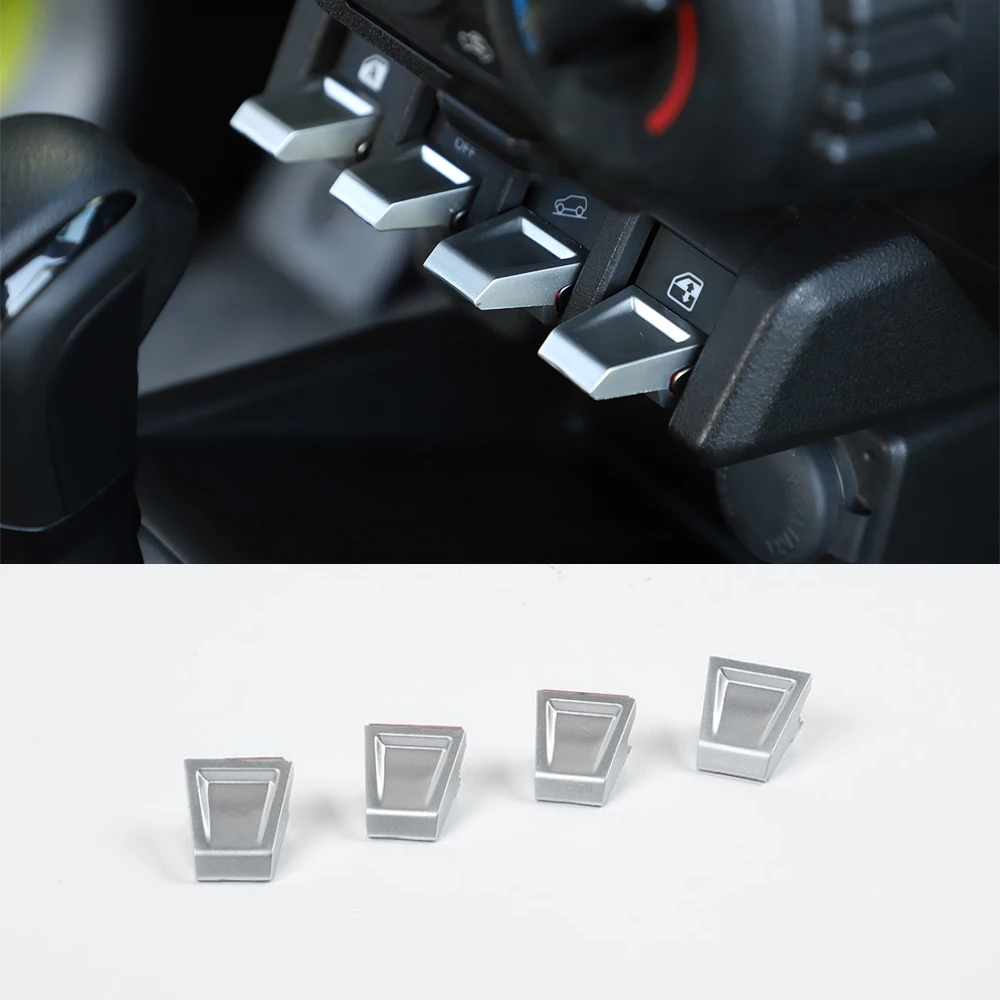 New ABS Car Styling For Suzuki Jimny 2019+ Door Window Lift Switch Lengthen Cover Trim Auto Moldings 4pcs/set