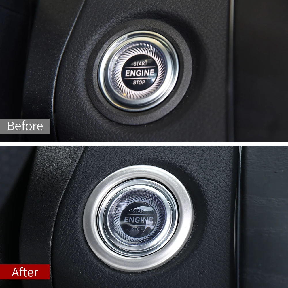 One-click start frame trim For Mercedes w205 amg coupe / interior trim c63 mercedes c class accessories w205 glc X253