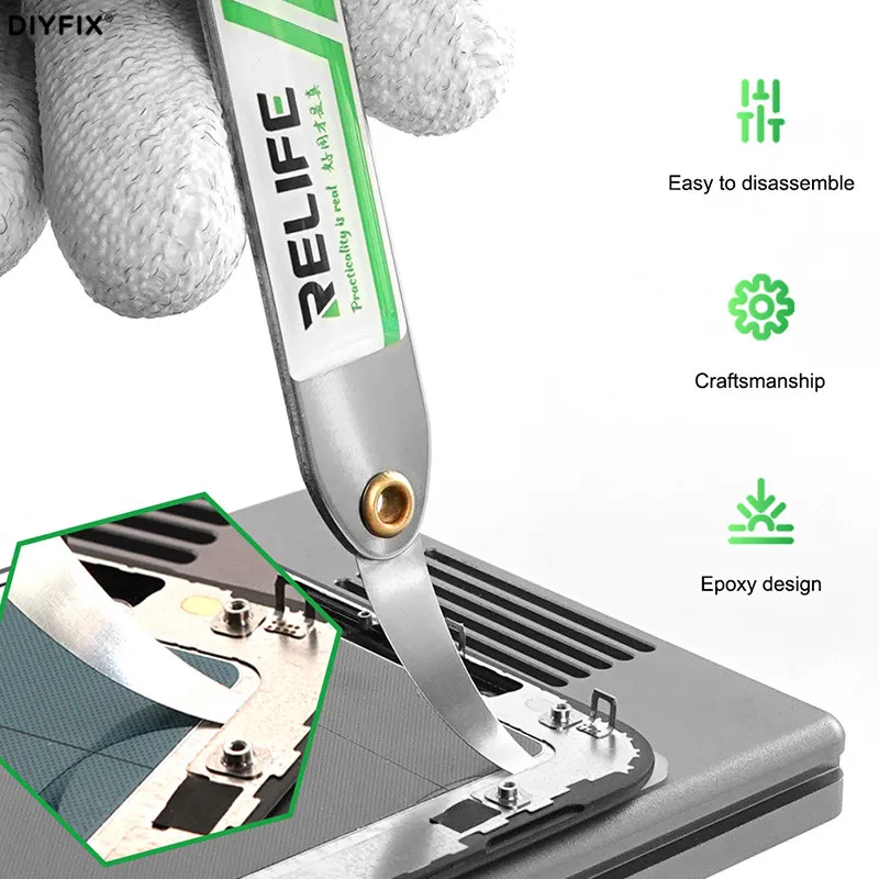 Diyfix flash ferramenta de desmontagem de tela ultrafina, conjunto para reparo de tela de celular com borda