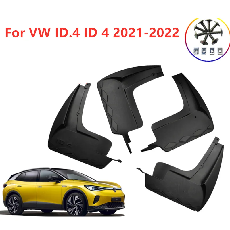 

4pcs Mudflaps FOR Volkswagen ID4 VW ID.4 Mudguard Fender Mud Flap Guard Splash Mudguards Car Accessories