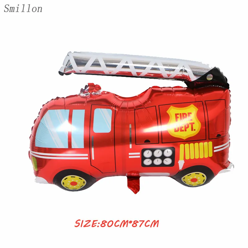 Fire Engine Airplane Ambulance School Bus Cartoon Car Balloon Car Tin Foil Balloon Global Children's Gift Ball Birthday Party