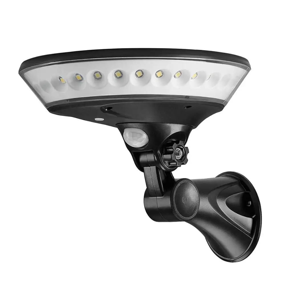 luz de parede solar redonda com sensor de movimento pir lampada de energia solar circular lampada de rua ao ar livre 29led iluminacao de 360 graus 01