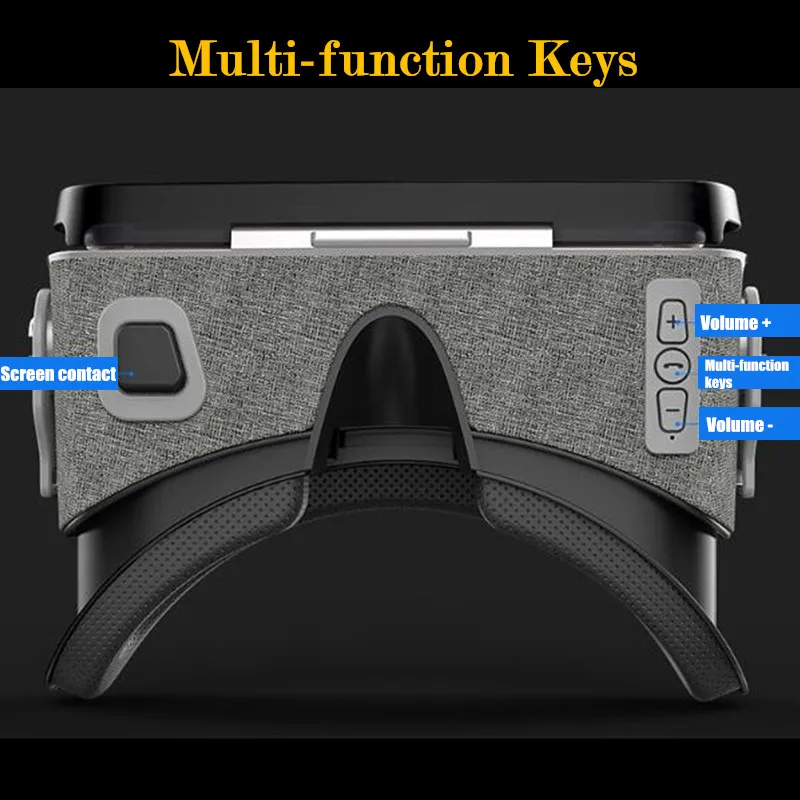 Virtual Reality VR Brille Imax riesigen Bildschirm 3D-Brille Google Pappkarton VR Headset Helm für 4, 5-1, 5 "Telefon, Unterstützung Gamepad