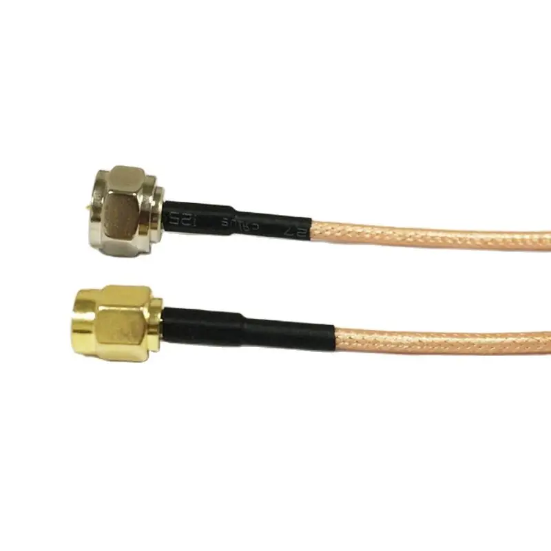 1PC New RF Cable RP- SMA Plug Inner Hole To F Male Connector RG316 Pigtail Adapter 15CM 6\