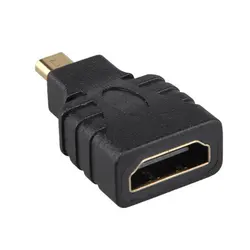 Micro hdmi para hdmi adaptador banhado a ouro 1080p micro hdmi macho para padrão hdmi para raspberry pi 4 modelo b modelo