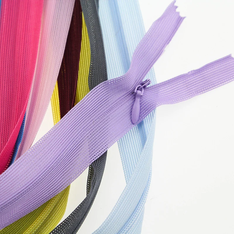 3# 60cm Invisible Zippers DIY Nylon Coil Lace Zipper For Sewing Clothes Cushion Pillow Tailor Tool Garment