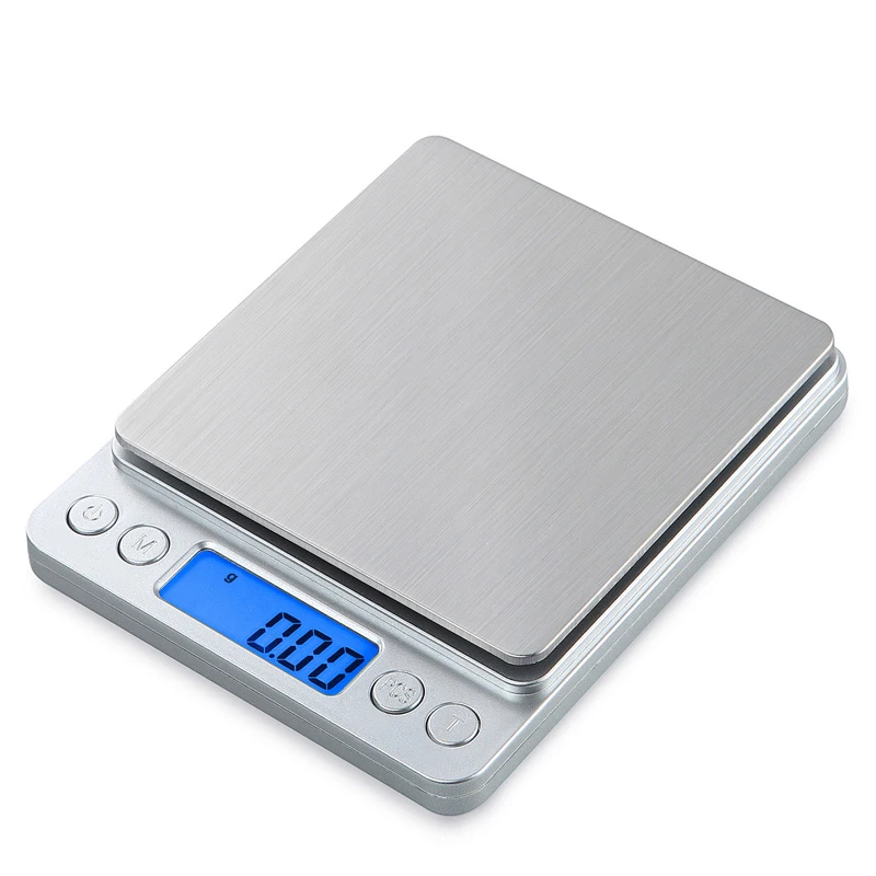 Portable Electronic Food Scales 3000g/0.1g Postal Kitchen Jewelry Weight Balance Digital Scale 500g 0.01 Precision Scale