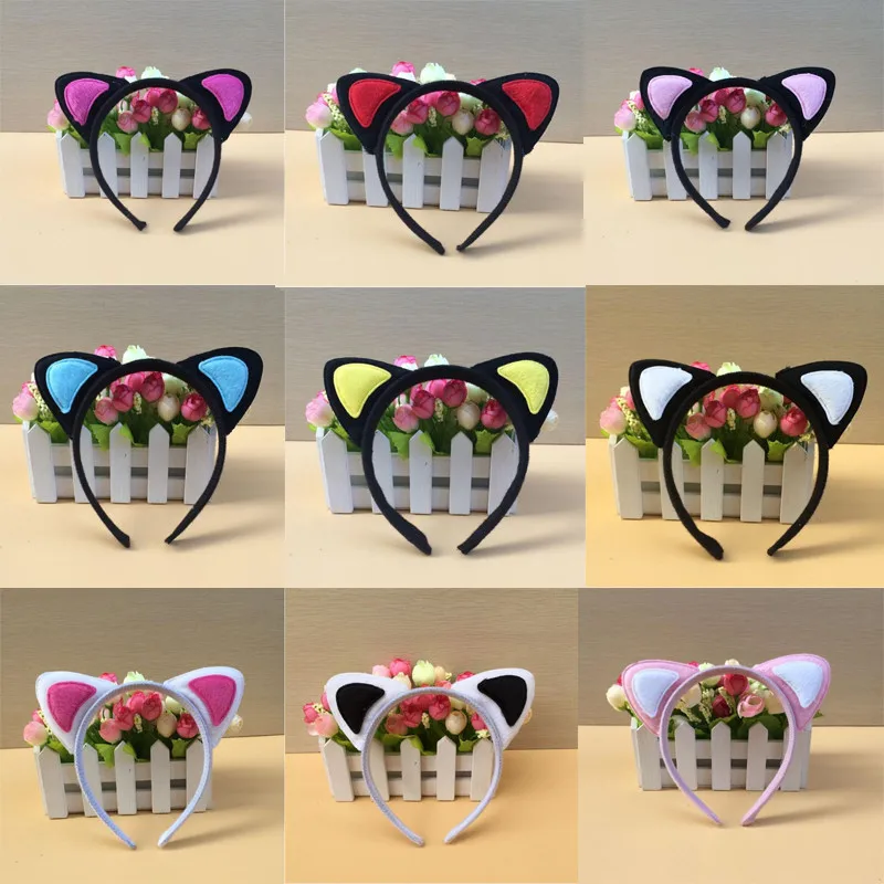 20pcs Funny Cute Cat Animal Ears Headband Hairband Party Cosplay Decoration Props for Children Adult Girls  Wedding Festival