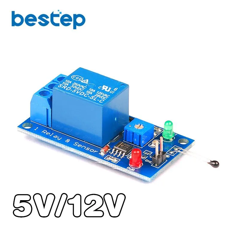 5V 12V 1 Channel Thermal Sensor Module Relay Module Temperature Sensor Module in Thermistor Module