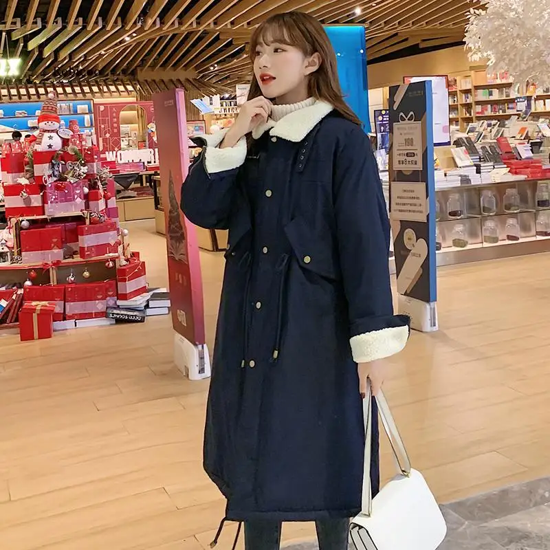 

Lambswool Warm Jacket for Winter Thick Winter Coat Women Fashion Long Parkas Oversize Clothing Snow Wear