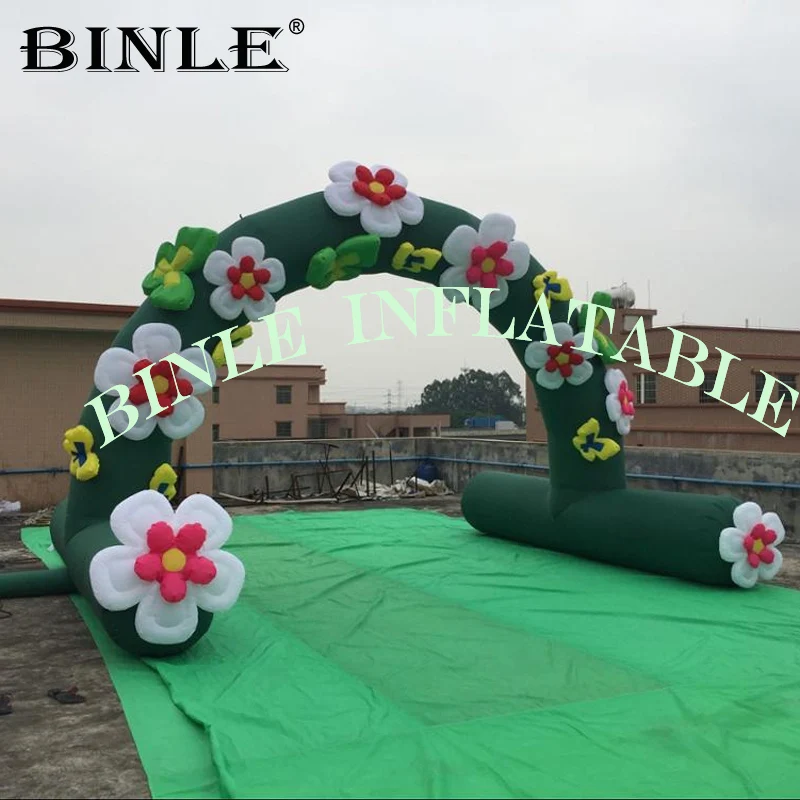 

Custom outdoor gardening inflatable flower arch,inflatable wedding archway,party gantry for event promotion