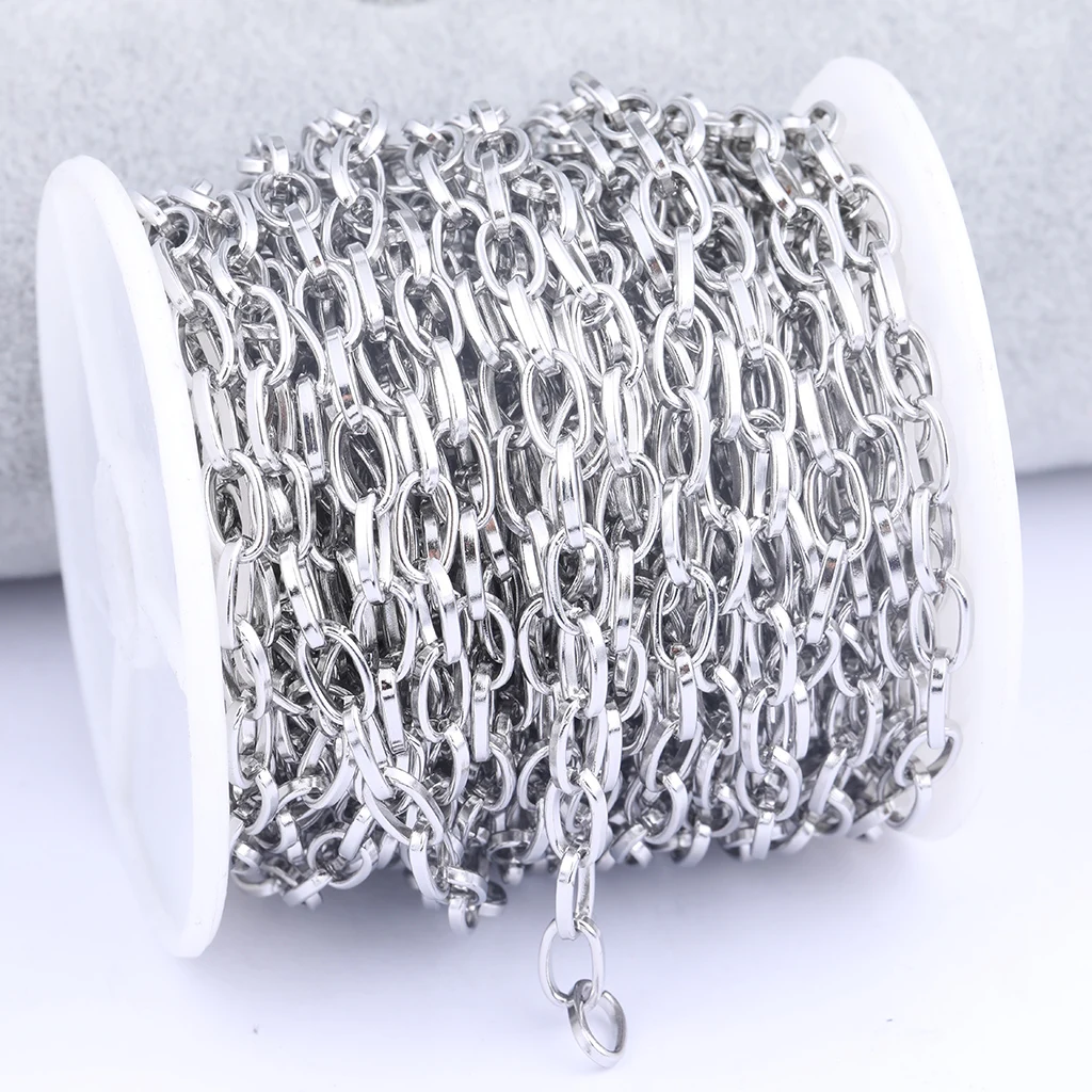 

2meters/Roll Stainless Steel Craft Link Chains For Bracelets Necklace Making Diy Jewelry Findings