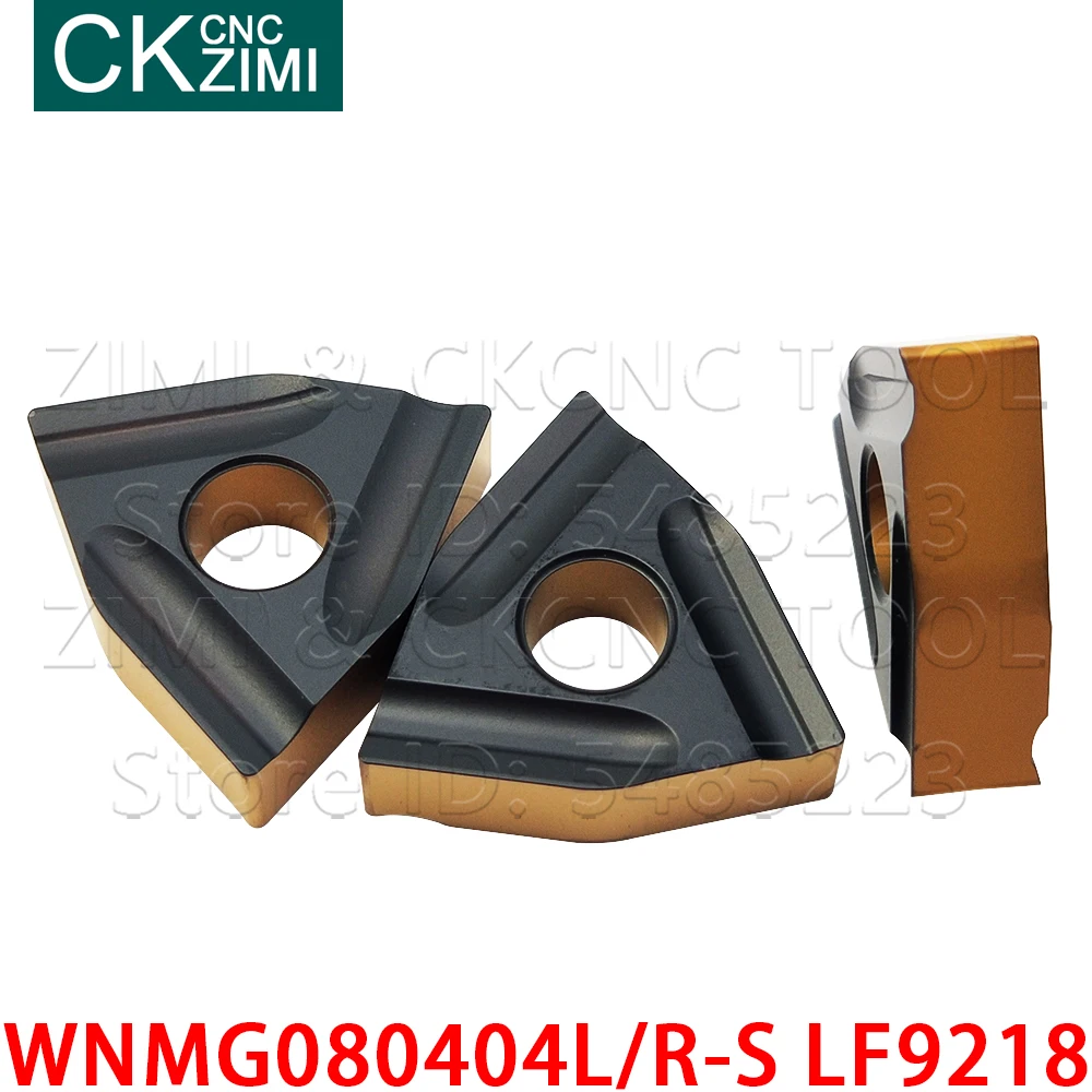 WNMG080404R-S LF9218 WNMG080404L-S LF9218 Hartmetall stoßen Interne Externe Drehen Insert CNC Drehmaschine cutter werkzeug WNMG für stahl
