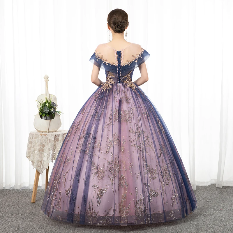 Quinceanera-Kleid 2024, luxuriöses Party-Abschlussball-formales Kleid, kurzärmelig, bodenlang, Ballkleid, Vintage-Quinceanera-Kleider, individuell gestaltet