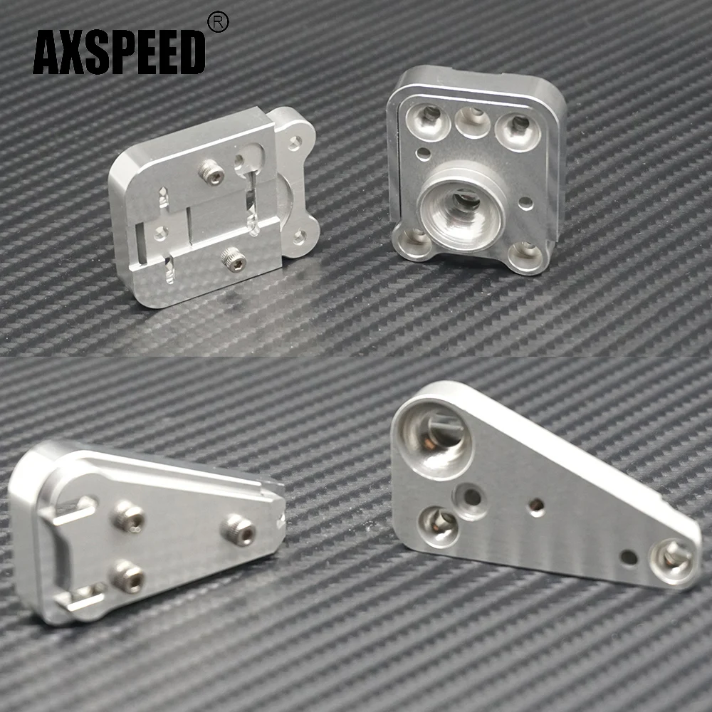 AXSPEED Metal Front & Rear Light Bracket Housing Lamp Cups Lampshades for TRX-4 Defender 1/10 RC Crawler Car Truck Model Parts