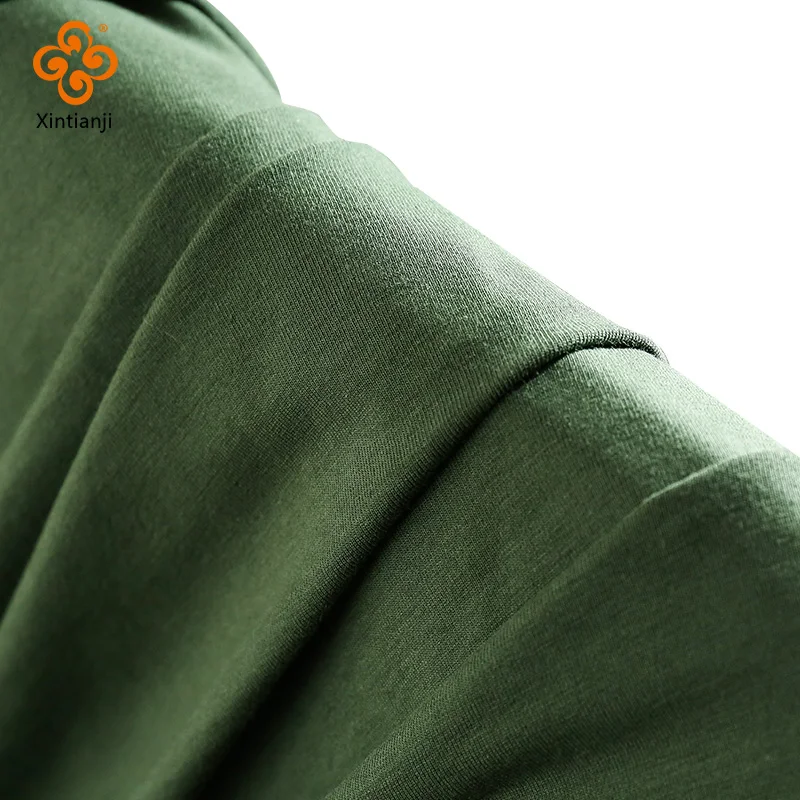 Eco-Friendly Cotton Spandex Fabric Combed Jersey Fabric For Woman Dress Not See Through A0385