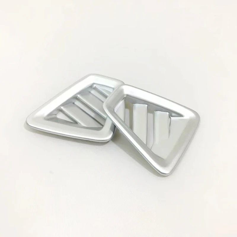 

2018 2019 для Volvo XC60 Автомобильная Передняя маленькая декоративная крышка для воздуховыпускного отверстия отделка ABS матовые автомобильные аксессуары для интерьера стикер