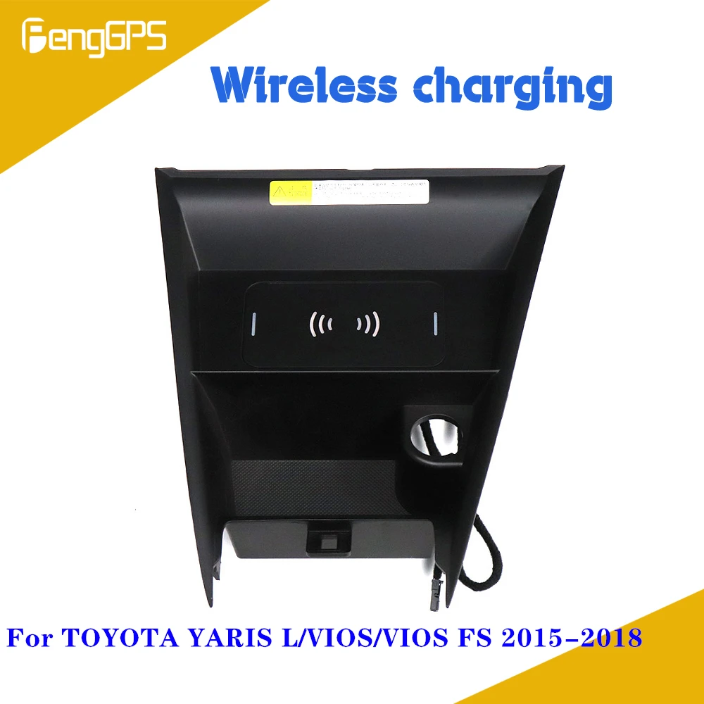 

Quick Wireless Charger For TOYOTA YARIS VIOS 2015 2016 2017 2018 Fast Mobile Phone 10W Hidden Car Dashboard Holder Charging Pad