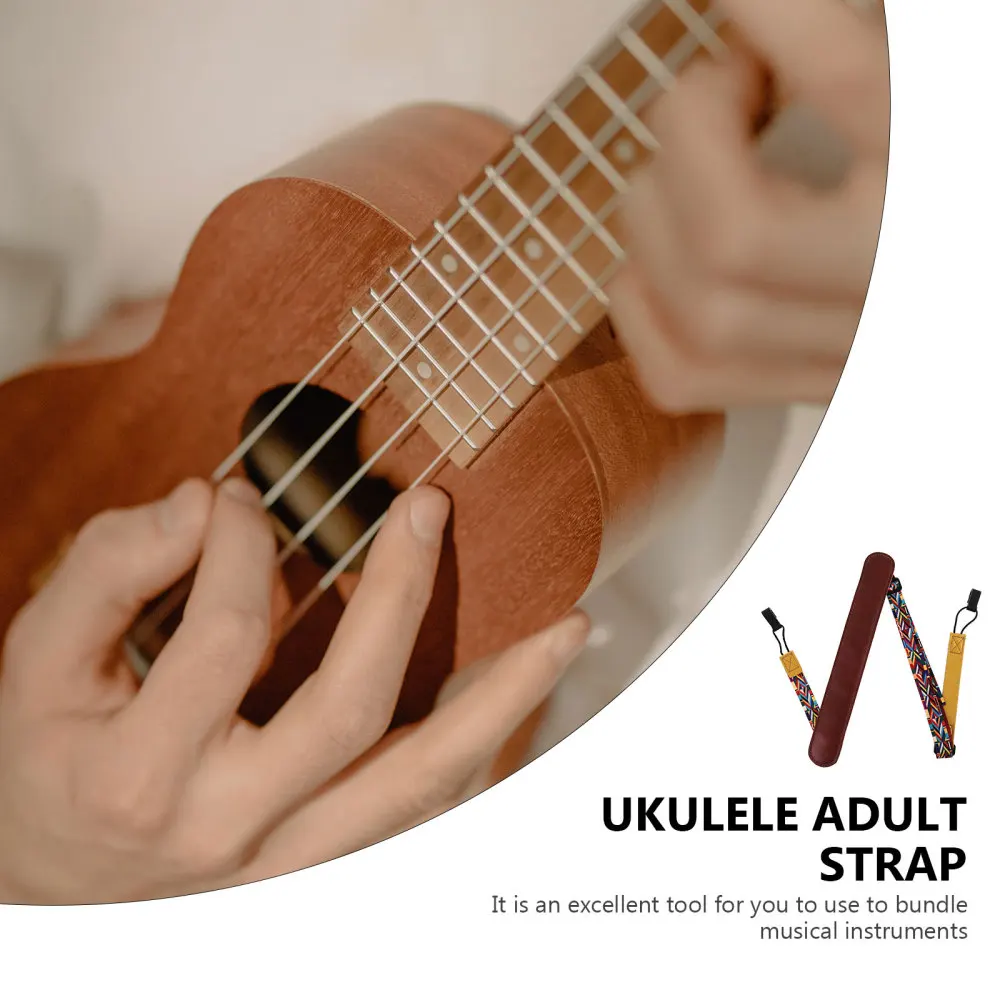 Ukulele Strap Straps Kids Ukelele Size Guitar Uke Adult Adjustable Belt Drill Hawaii Drilling Without Hook Ukele Hawaiian