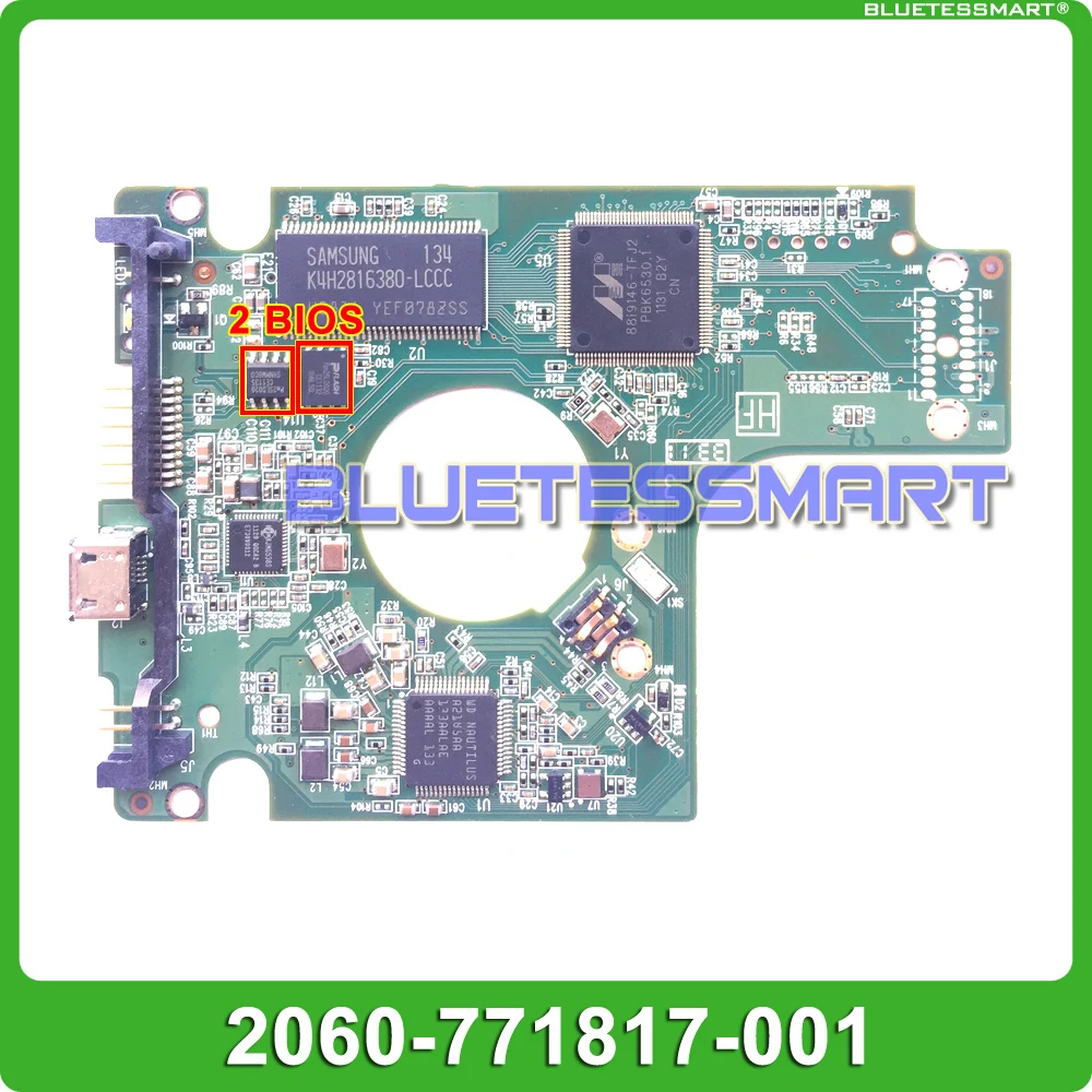 

HDD PCB logic board 2060-771817-001 REV A for WD 2.5 USB hard drive repair data recovery