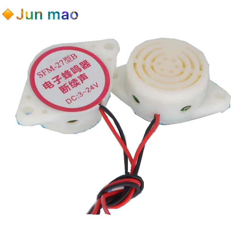 2PC/Lot SFM-27 B Intermittent Sound DC6 DC3-24V HYT-3015B Electronic Buzzer Active Loudspeaker