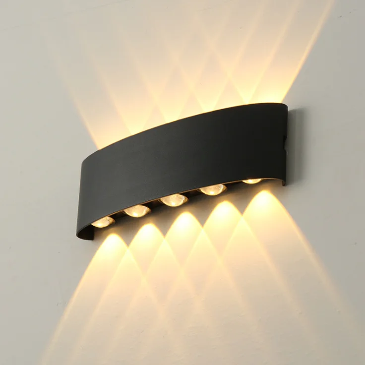 

Led Wall Lamp Aluminum Outdoor IP65 Waterproof Up Down Wall Light For Home Stair Bedroom Bedside Bathroom Corridor Lighting