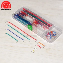 140Pcs/lot Solderless Breadboard Jumper Cable 22 AWG Solid Wire Kit with Box for Arduino Breadboard Jumper Box Breadboard Wire