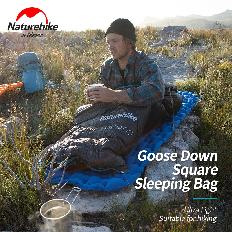 Imagem -06 - Naturehike-camping Bolsa de Dormir Inverno Leve Bolsa Ultraleve Bolsa Impermeável Caminhada Quilt Cw400