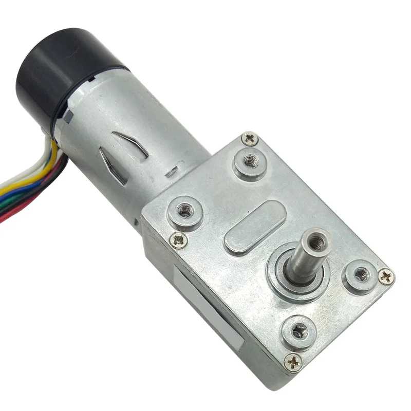 DC Gear Motor Encoder DC 6V 12V 24V Signal Output Sensor Speed Measuring Motor Speed 6rpm to 150rpm Low Noise Metal Moter JGY370