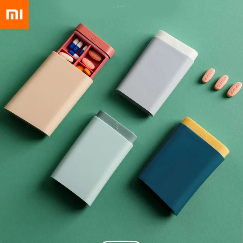 Xiaomi Portable Pill Medicine Box Holder Storage Organizer Plastic travel Multifunction Drugs Capsule tablet Container Boxs Tool