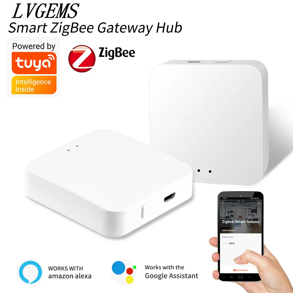 Smart Home Gateway Hub is The Control Center of Zigbee/Bluetooth/WIFI devices to realize whole-house intelligence through Tuya