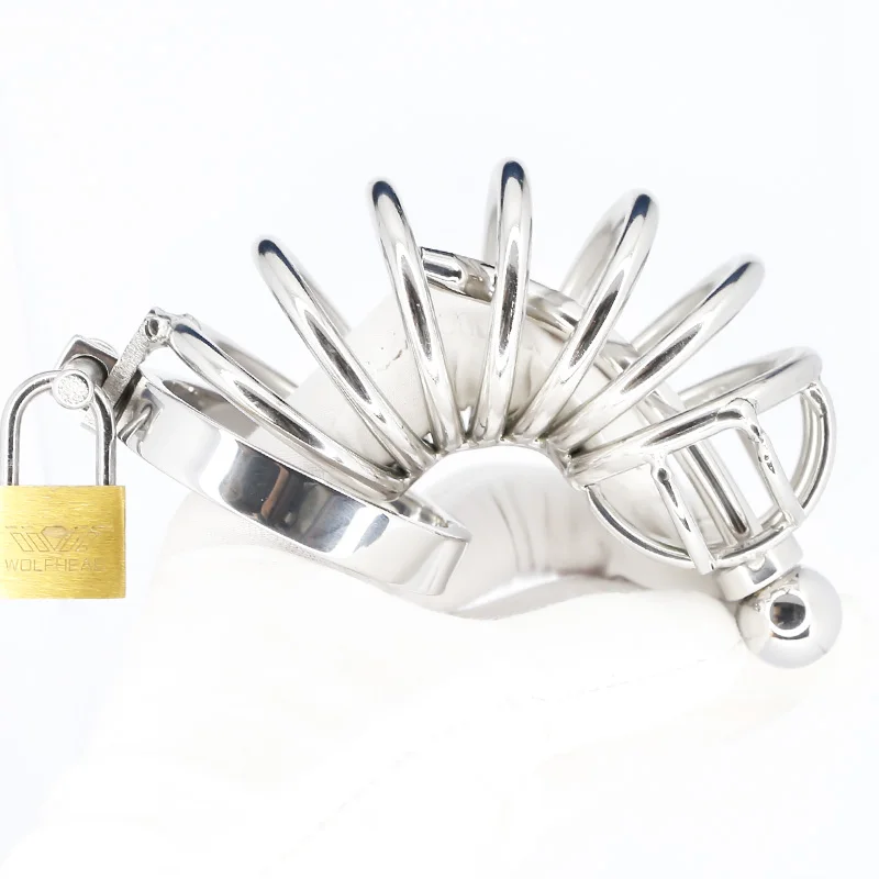 

Stop Masturbation Chastity Cock Cage Lock With Urethral Catheter Penis Ring Prison BDSM Fetish Sex Toys Chastity Device For Men