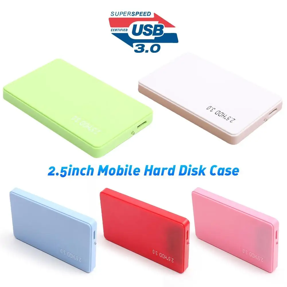 Newest 2.5 inch USB3.0 Enclosure Case High Speed USB3.0 Hard Disk Box SATA to USB 3.0 HDD SSD External Case for Laptop