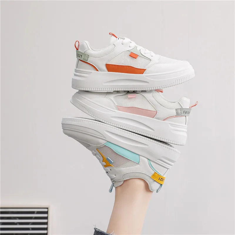 

Tenis Feminino 2021 Sneakers for Women Autumn Woman Breathable White Casual Shoes Lace Up Tennis Female Sport Ladies Mujer Cheap