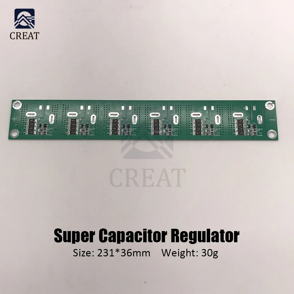 

6PCS Super Farad Capacitor Single Row Based Balancing Protection Board 2.5-3V 360F 400F 500F 650F 700F Capacitor Protection