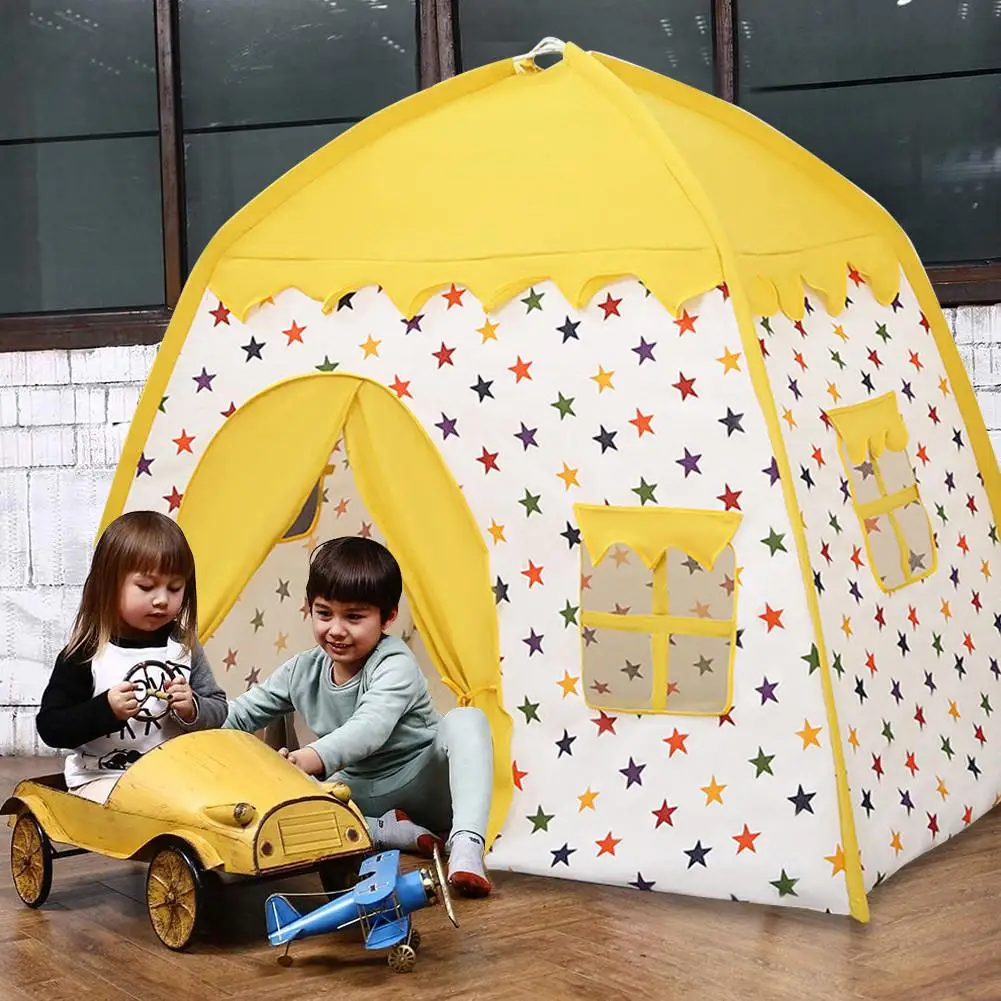 Barraca da princesa meninas playhouse crianças castelo jogar tenda para crianças indoor jogos ao ar livre