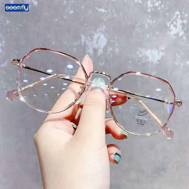 

seemfly Progressive Pink Reading Glasses Women Black Retro Reader Goggle Female Prebyopic Hyperopia Optical Frame With +1.5 2.0